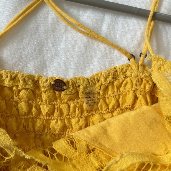 Free People Adella Slip Dress yellow size XS - Picture 11 of 13